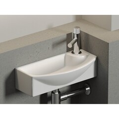 Раковина Ceramicanova Element 45 см левая подвесная белая (CN6038L) - фото 6