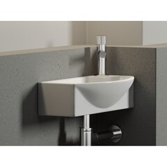 Раковина Ceramicanova Element 45 см левая подвесная белая (CN6038L) - фото 4