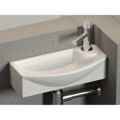 Раковина Ceramicanova Element 45 см левая подвесная белая (CN6038L) - фото 3