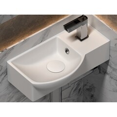 Раковина Ceramicanova Element 40 см левая подвесная белая (CN6039L) - фото 7