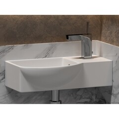 Раковина Ceramicanova Element 40 см левая подвесная белая (CN6039L) - фото 5