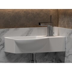 Раковина Ceramicanova Element 40 см левая подвесная белая (CN6039L) - фото 4