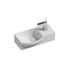 Изображение товара Раковина Ceramicanova Element 40 см левая подвесная белая (CN6039L)