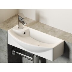 Раковина Ceramicanova Element 45 см правая подвесная белая (CN6038R) - фото 8