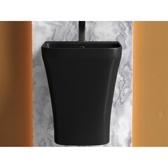 Раковина Ceramicanova Dion 37 см моноблок подвесная черная матовая (CN6067MB) - фото 7