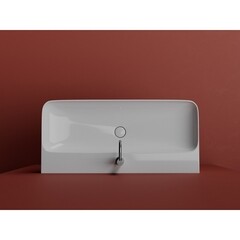 Раковина Ceramicanova Aura 100 см подвесная белая (CN2007) - фото 5