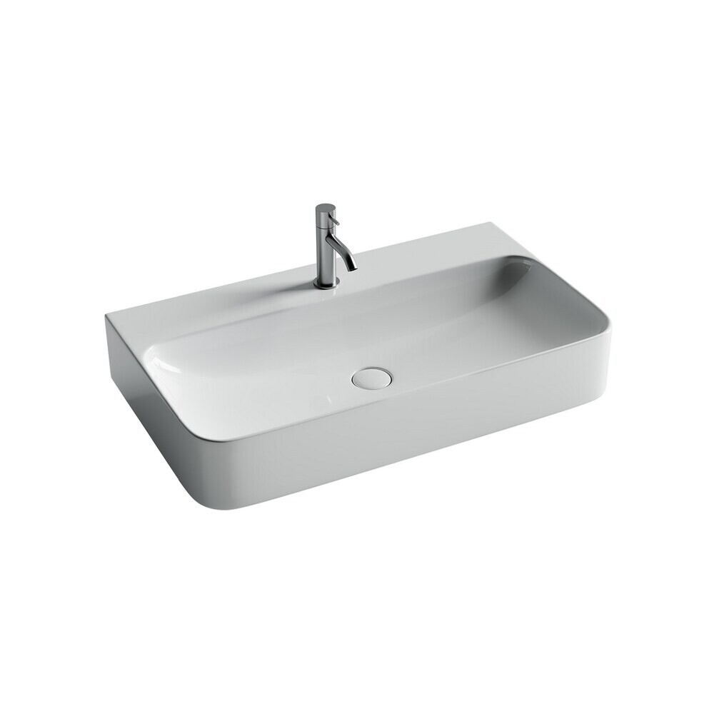 

Раковина Ceramicanova Aura 80 см подвесная белая (CN2006), Белый