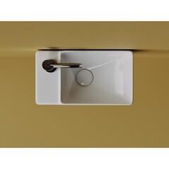 Раковина Ceramicanova Element 40 см правая подвесная белая (CN5046) - фото 4