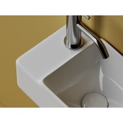 Раковина Ceramicanova Element 40 см правая подвесная белая (CN5046) - фото 3