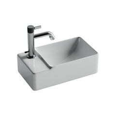 Раковина Ceramicanova Element 40 см правая подвесная белая (CN5046) - фото 1