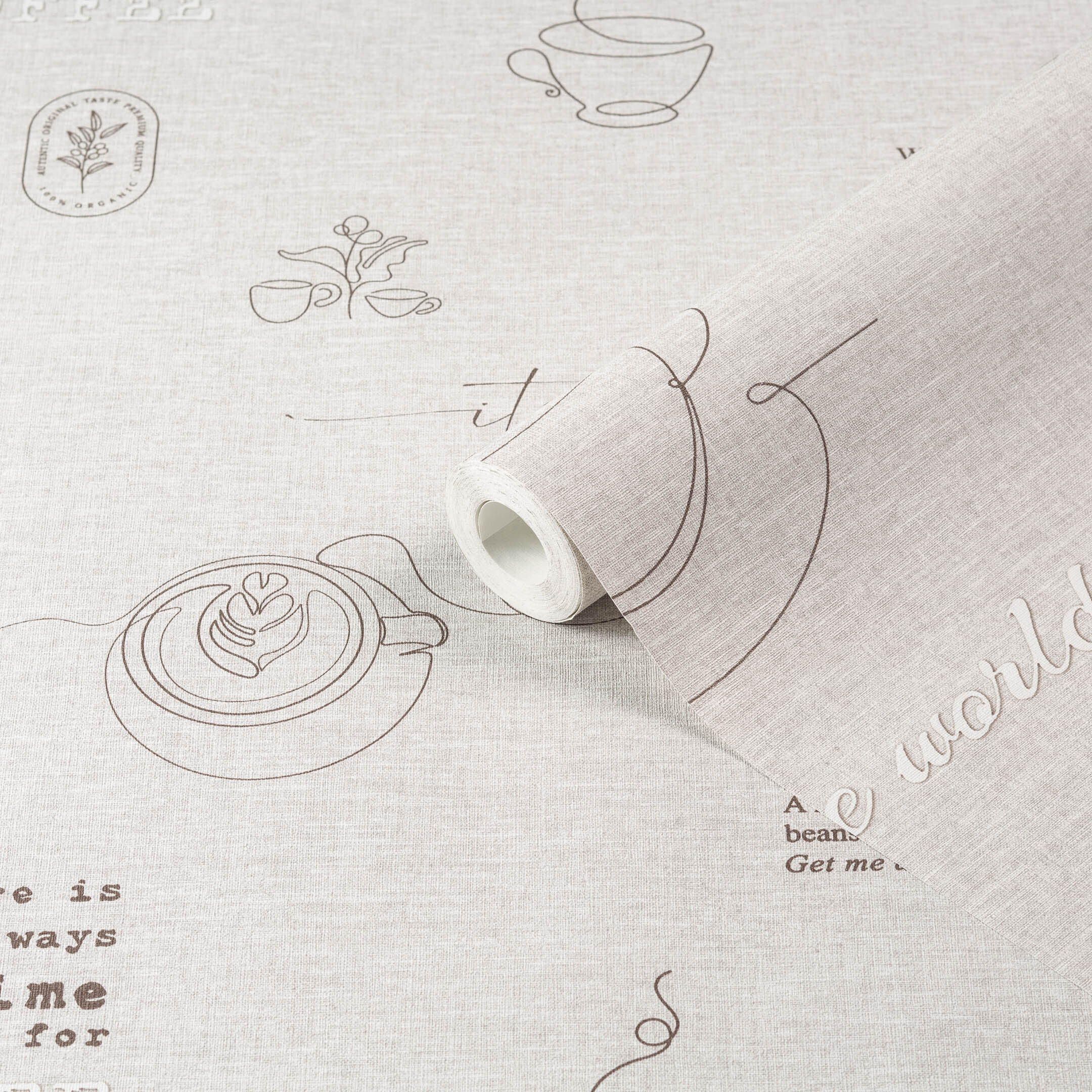 

Обои компакт-винил на флизелиновой основе Ateliero Café 589696 (1,06х10,05 м), Бежевый