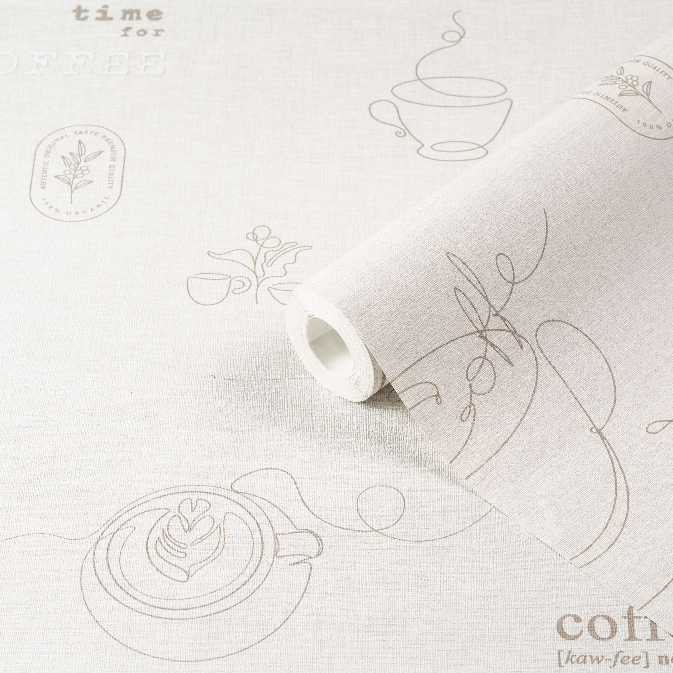 

Обои компакт-винил на флизелиновой основе Ateliero Café 589692 (1,06х10,05 м), Бежевый