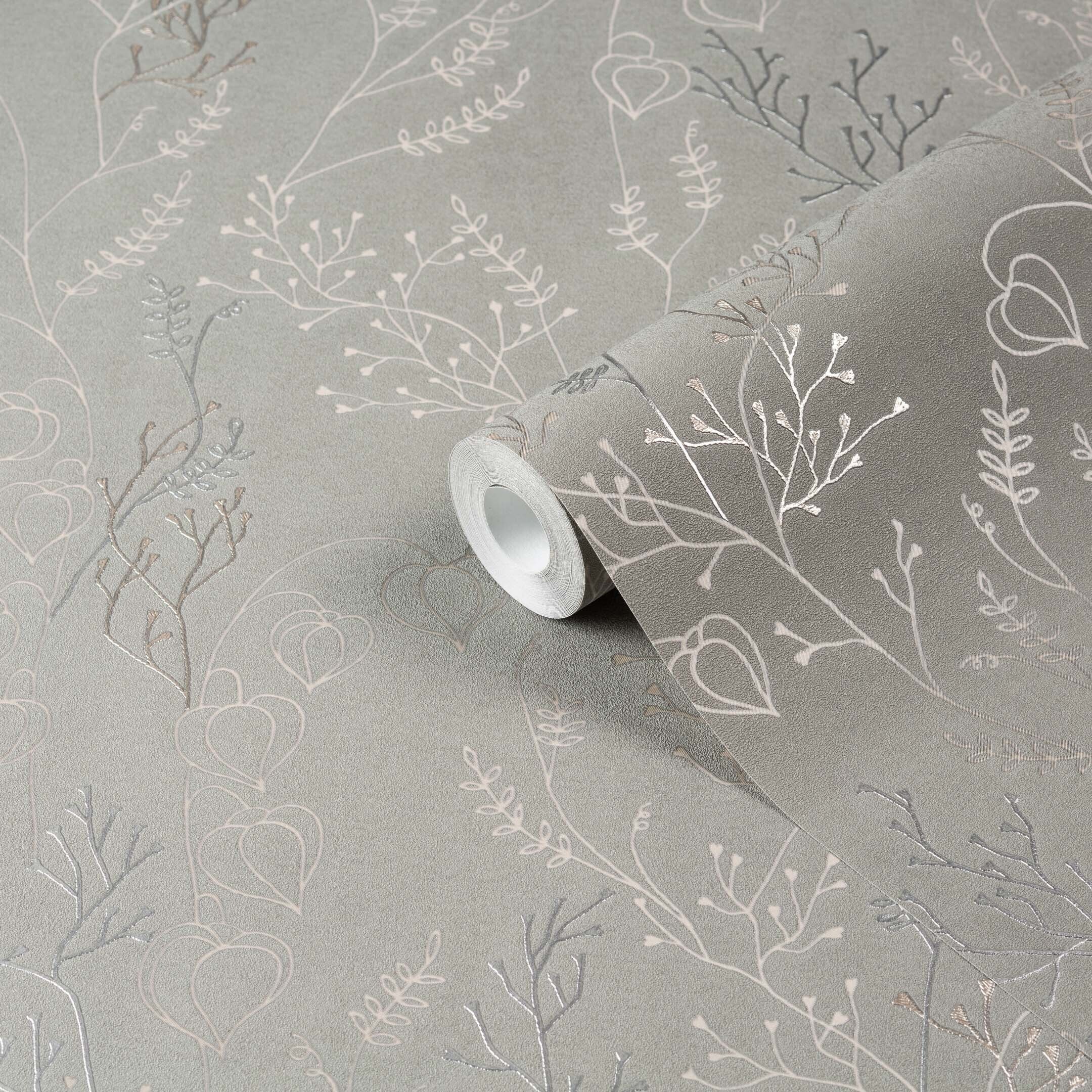 

Обои компакт-винил на флизелиновой основе Euro Decor Physalis 7307-12 (1,06х10,05 м), Серый