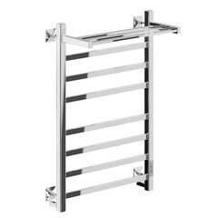 Полотенцесушитель электрический MyFrea MyVatican с полкой 800х560 мм 110 Вт с терморегулятором хром - фото 1