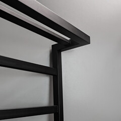 Полотенцесушитель электрический Indigo Forte с полкой 800х530 мм 150 Вт с терморегулятором черный - фото 6