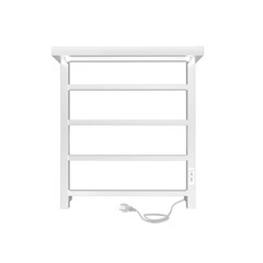 Полотенцесушитель электрический Indigo Forma с полкой 600х530 мм 105 Вт с терморегулятором белый - фото 1