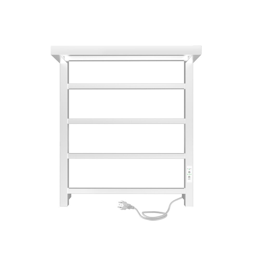 Изображение товара Электрический полотенцесушитель с полкой Indigo Forma 600х530 мм 105 Вт белый