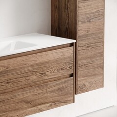 Тумба под раковину Sancos Libra 100 см подвесная дуб галифакс натуральный (LB100EG) - фото 3