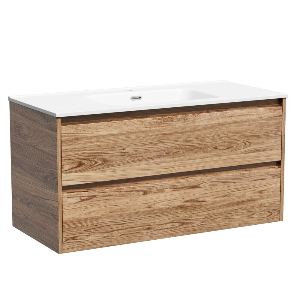 

Тумба под раковину Sancos Libra 100 см подвесная дуб чарльстон (LB100ECH), Коричневый