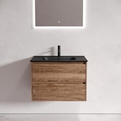 Тумба под раковину Sancos Libra 70 см подвесная дуб чарльстон (LB70ECH) - фото 8