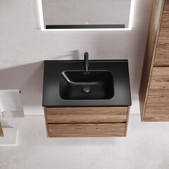 Тумба под раковину Sancos Libra 70 см подвесная дуб чарльстон (LB70ECH) - фото 5