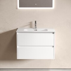 Тумба под раковину Sancos Libra 70 см подвесная белая (LB70W) - фото 6