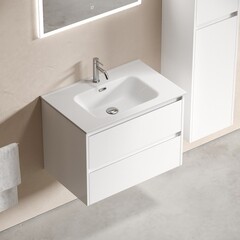 Тумба под раковину Sancos Libra 70 см подвесная белая (LB70W) - фото 5