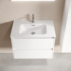 Тумба под раковину Sancos Libra 70 см подвесная белая (LB70W) - фото 4