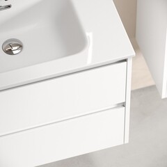 Тумба под раковину Sancos Libra 70 см подвесная белая (LB70W) - фото 3