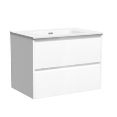 Тумба под раковину Sancos Libra 70 см подвесная белая (LB70W) - фото 1