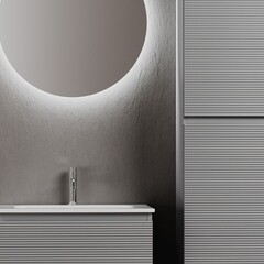 Тумба под раковину Sancos Folk 60 см подвесная ergraut soft (FL60ES) - фото 9