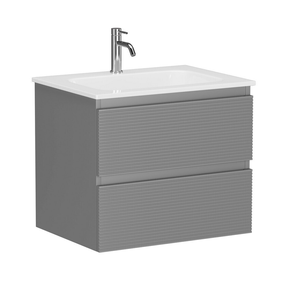 Тумба под раковину Sancos Folk 60 см подвесная ergraut soft (FL60ES)