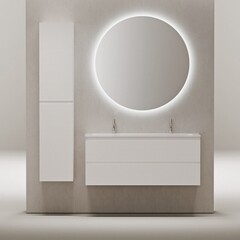 Тумба под раковину Sancos Folk 120 см подвесная bianco (FL120W) - фото 21