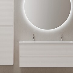 Тумба под раковину Sancos Folk 120 см подвесная bianco (FL120W) - фото 19