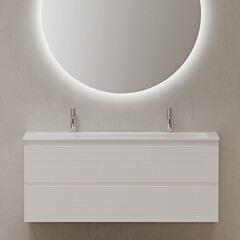 Тумба под раковину Sancos Folk 120 см подвесная bianco (FL120W) - фото 9