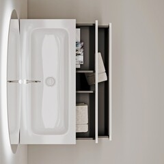 Тумба под раковину Sancos Folk 120 см подвесная bianco (FL120W) - фото 7