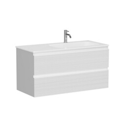 Изображение товара Тумба под раковину Sancos Folk 100 см подвесная правая bianco (FL100RW)