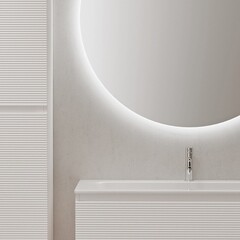 Тумба под раковину Sancos Folk 100 см подвесная bianco (FL100W) - фото 12