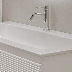 Тумба под раковину Sancos Folk 100 см подвесная bianco (FL100W) - фото 10