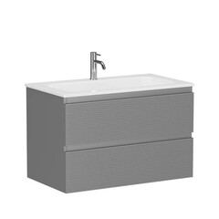 Изображение товара Тумба под раковину Sancos Folk 80 см подвесная ergraut soft (FL80ES)