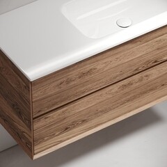 Тумба под раковину Sancos Marmi 2.0 100 см подвесная правая дуб чарльстон (MR2.0100RECH) - фото 5