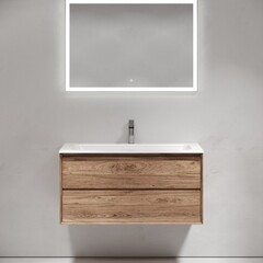 Тумба под раковину Sancos Marmi 2.0 100 см подвесная дуб чарльстон (MR2.0100ECH) - фото 7