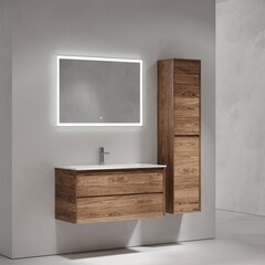 Тумба под раковину Sancos Marmi 2.0 100 см подвесная дуб чарльстон (MR2.0100ECH) - фото 3