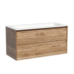 Тумба под раковину Sancos Marmi 2.0 100 см подвесная дуб чарльстон (MR2.0100ECH) - фото 1