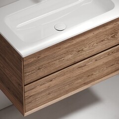 Тумба под раковину Sancos Marmi 2.0 80 см подвесная дуб чарльстон (MR2.080ECH) - фото 4