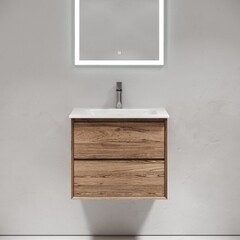 Тумба под раковину Sancos Marmi 2.0 60 см подвесная дуб чарльстон (MR2.060ECH) - фото 6