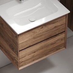 Тумба под раковину Sancos Marmi 2.0 60 см подвесная дуб чарльстон (MR2.060ECH) - фото 3