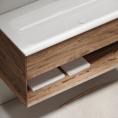 Тумба под раковину Sancos Marmi 1.0 120 см подвесная дуб чарльстон (MR1.0120ECH) - фото 7