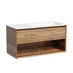 Тумба под раковину Sancos Marmi 1.0 100 см подвесная правая дуб чарльстон (MR1.0100RECH) - фото 1