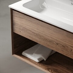 Тумба под раковину Sancos Marmi 1.0 80 см подвесная дуб чарльстон (MR1.080ECH) - фото 6